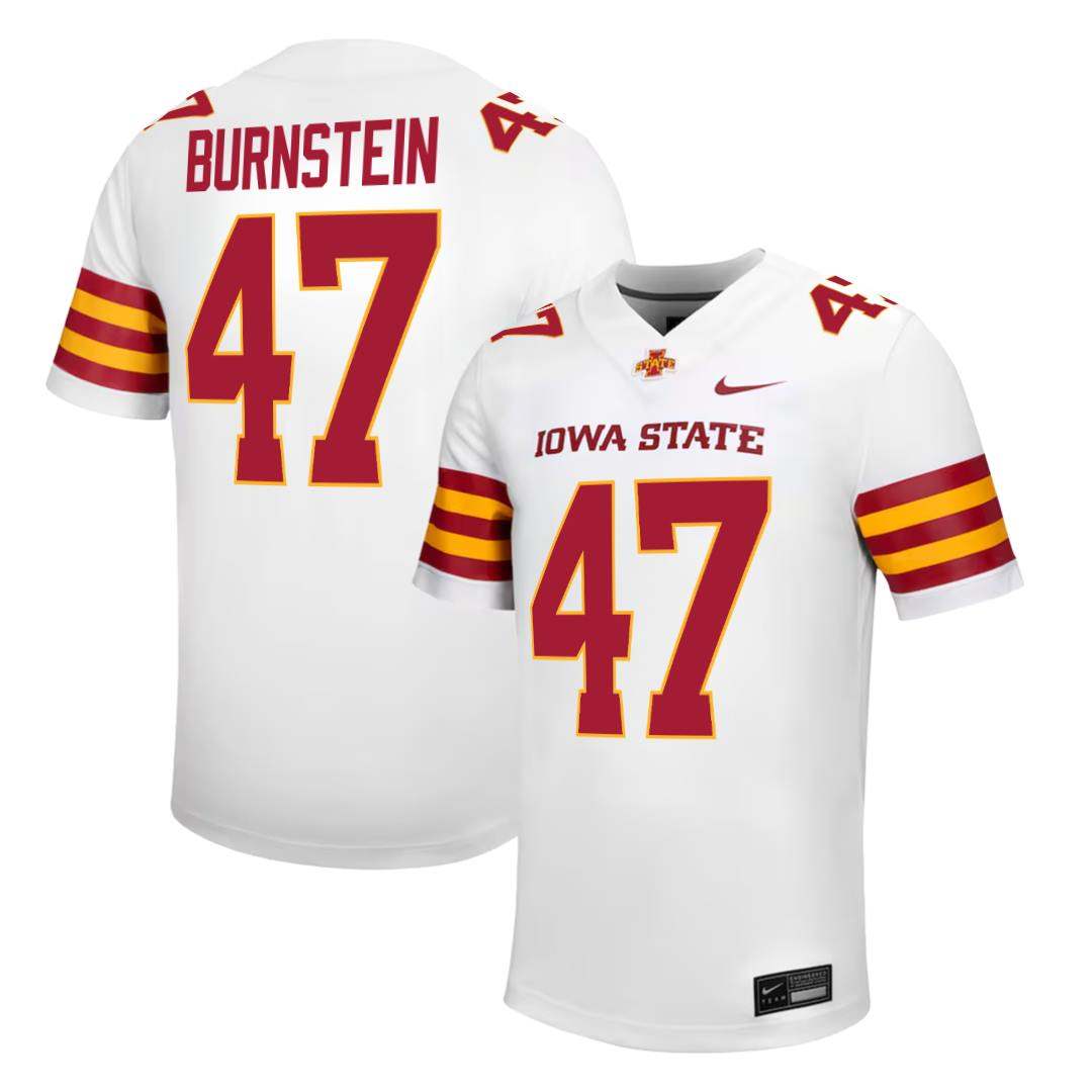 Iowa State Cyclones NIKE NIL Football Jersey White