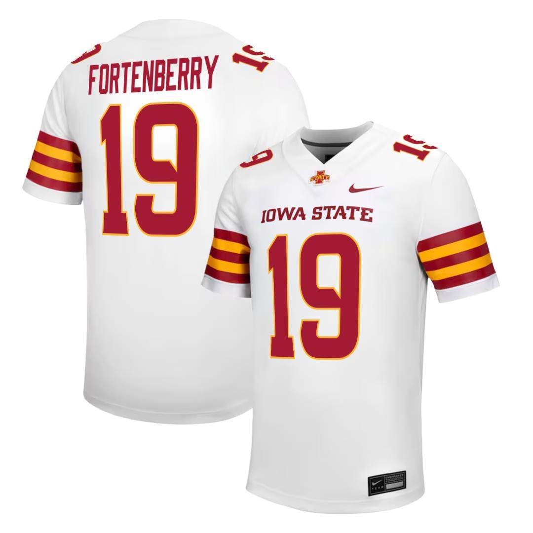 Iowa State Cyclones NIKE NIL Football Jersey White