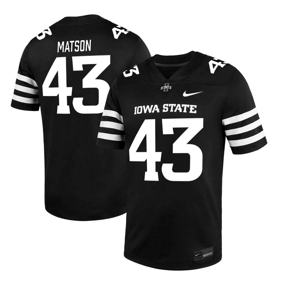 Iowa State Cyclones NIKE NIL Football Jersey Black