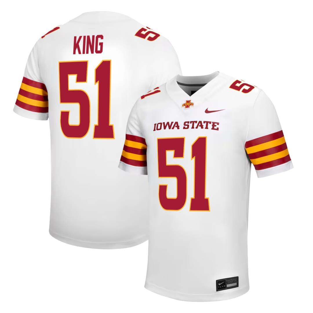Iowa State Cyclones NIKE NIL Football Jersey White