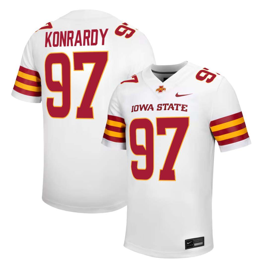 Iowa State Cyclones NIKE NIL Football Jersey White