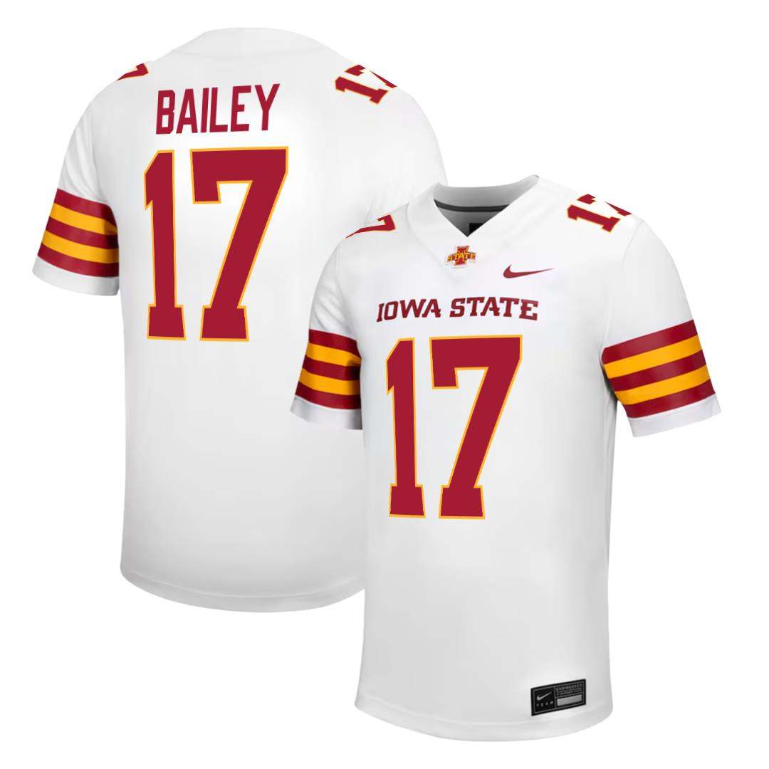 Iowa State Cyclones NIKE NIL Football Jersey White