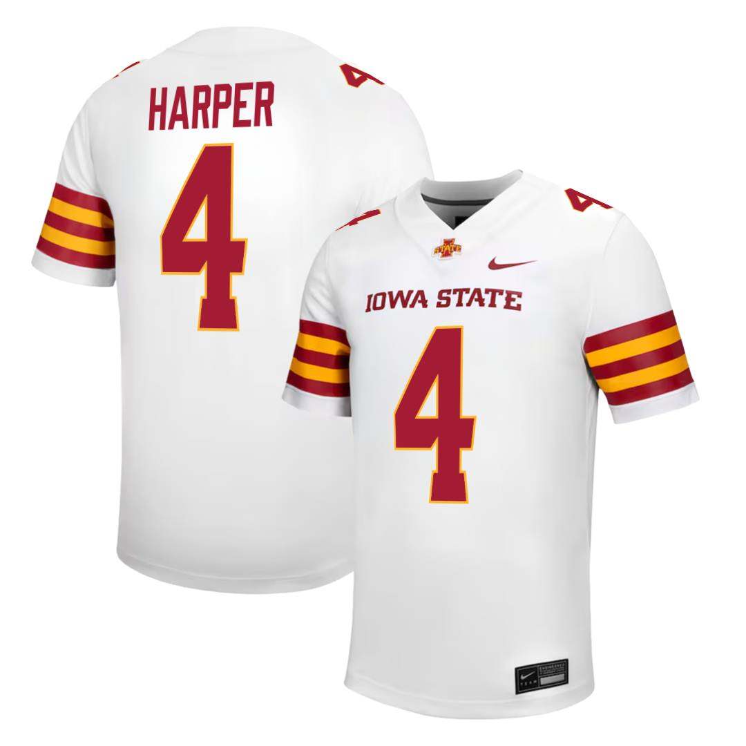 Iowa State Cyclones NIKE NIL Football Jersey White