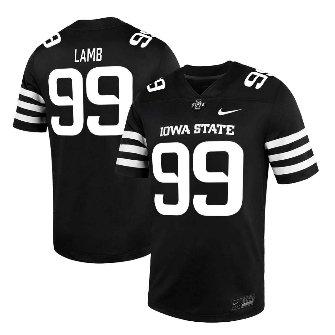 Iowa State Cyclones NIKE NIL Football Jersey Black