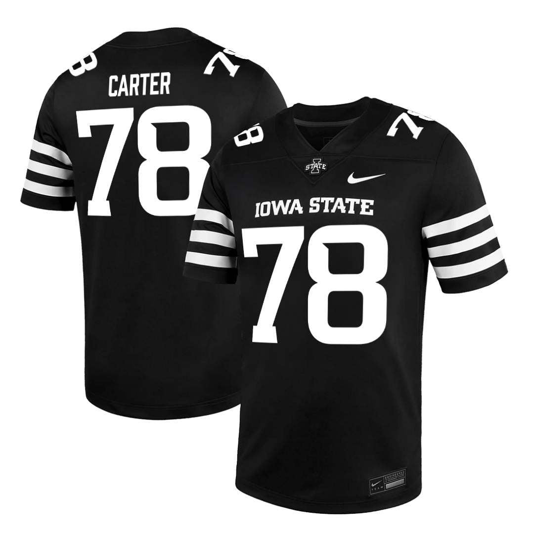Iowa State Cyclones NIKE NIL Football Jersey Black