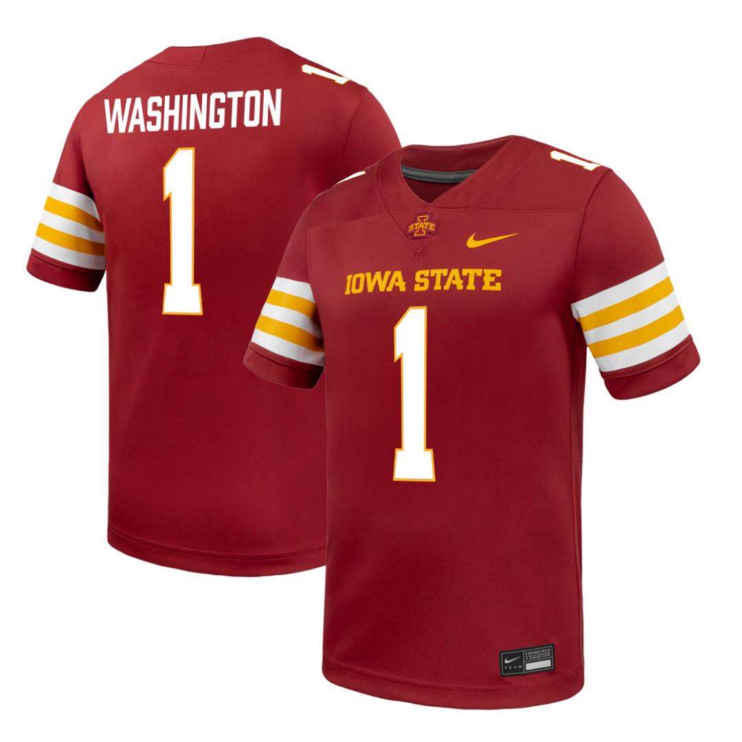 Iowa State Cyclones NIKE Red NIL Football Jersey