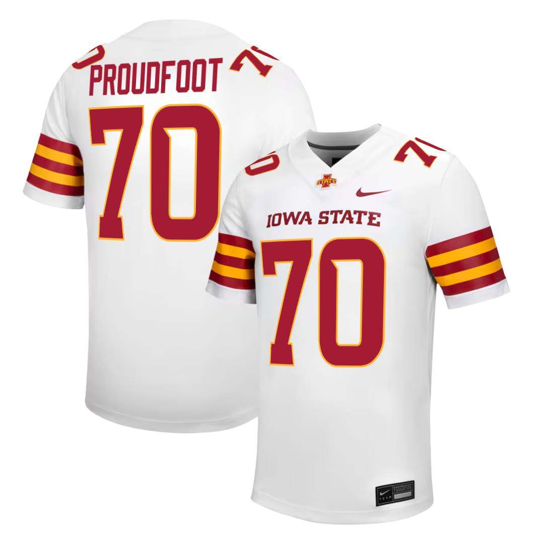 Iowa State Cyclones NIKE NIL Football Jersey White