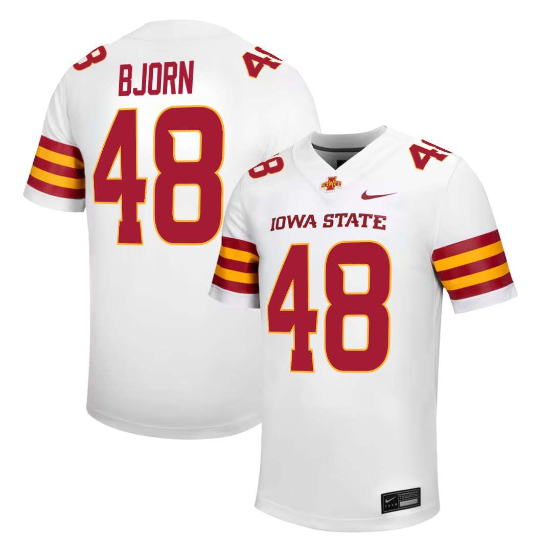 Iowa State Cyclones NIKE NIL Football Jersey White