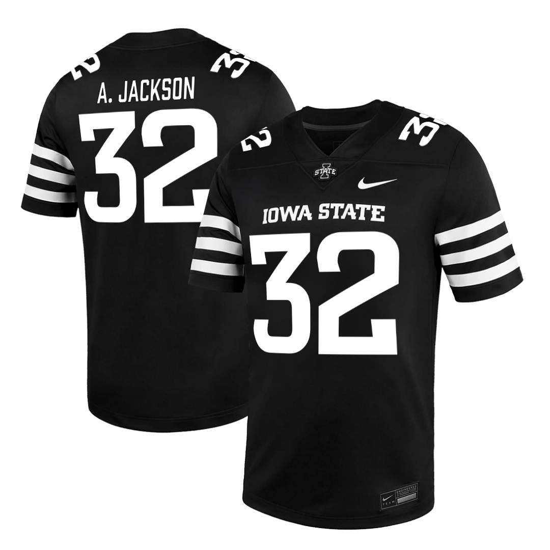 Iowa State Cyclones NIKE NIL Football Jersey Black