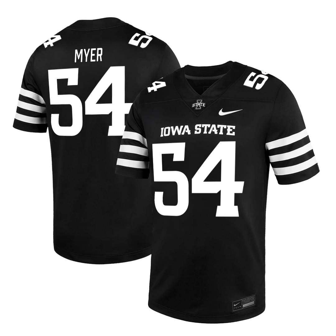 Iowa State Cyclones NIKE NIL Football Jersey Black