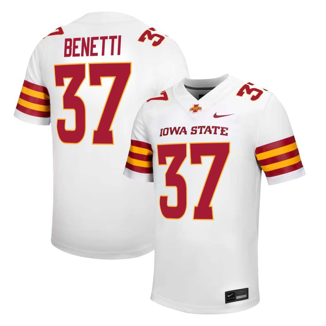 Iowa State Cyclones NIKE NIL Football Jersey White