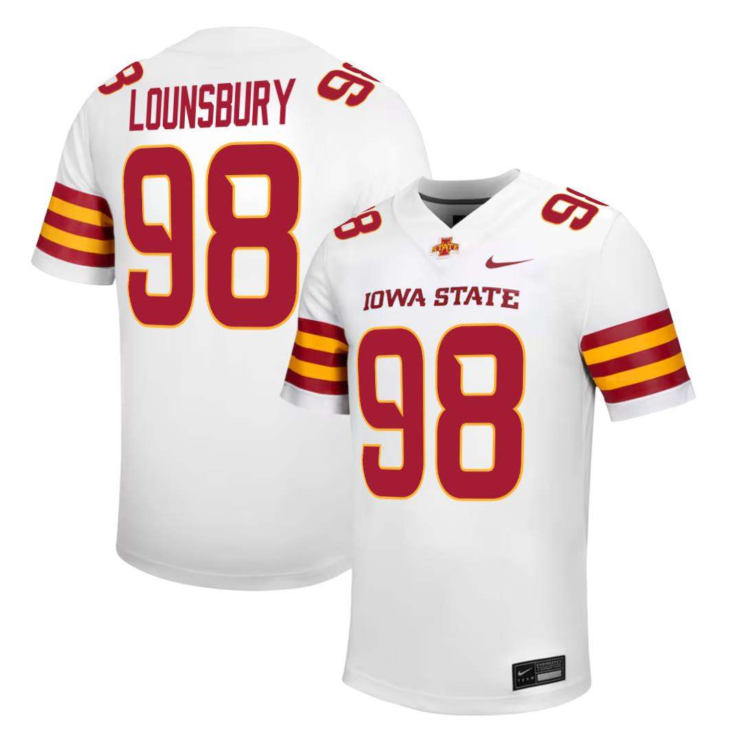 Iowa State Cyclones NIKE NIL Football Jersey White