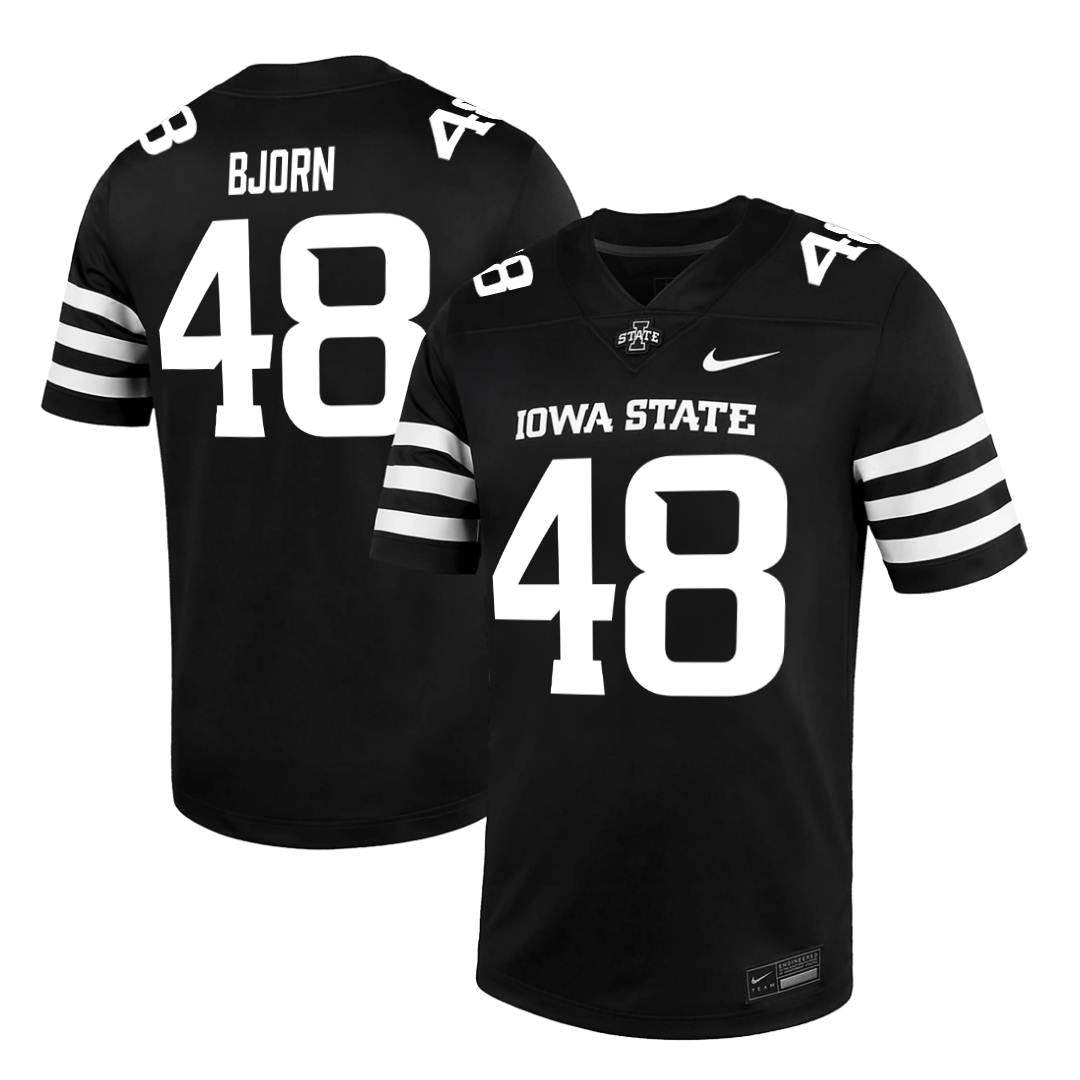 Iowa State Cyclones NIKE NIL Football Jersey Black