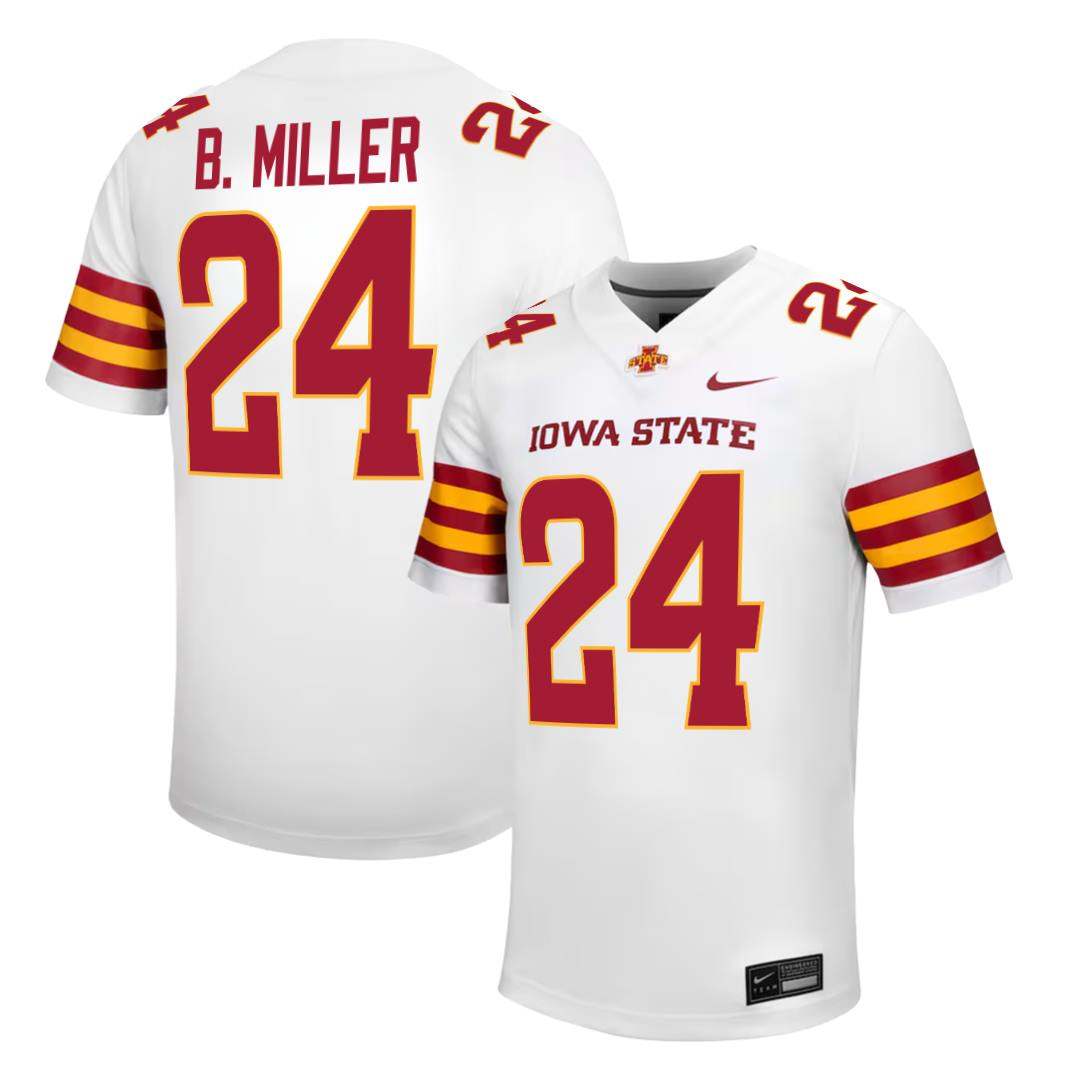 Iowa State Cyclones NIKE NIL Football Jersey White