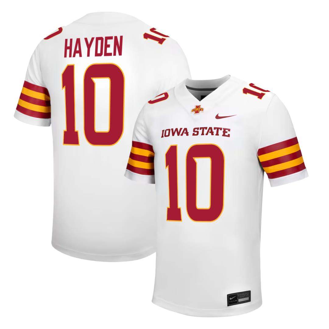 Iowa State Cyclones NIKE NIL Football Jersey White