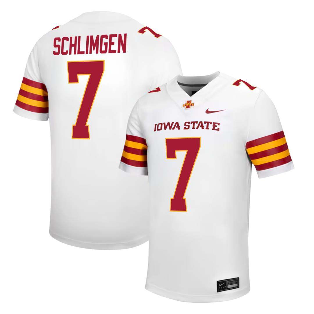 Iowa State Cyclones NIKE NIL Football Jersey White