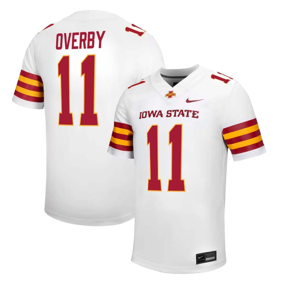Iowa State Cyclones NIKE NIL Football Jersey White