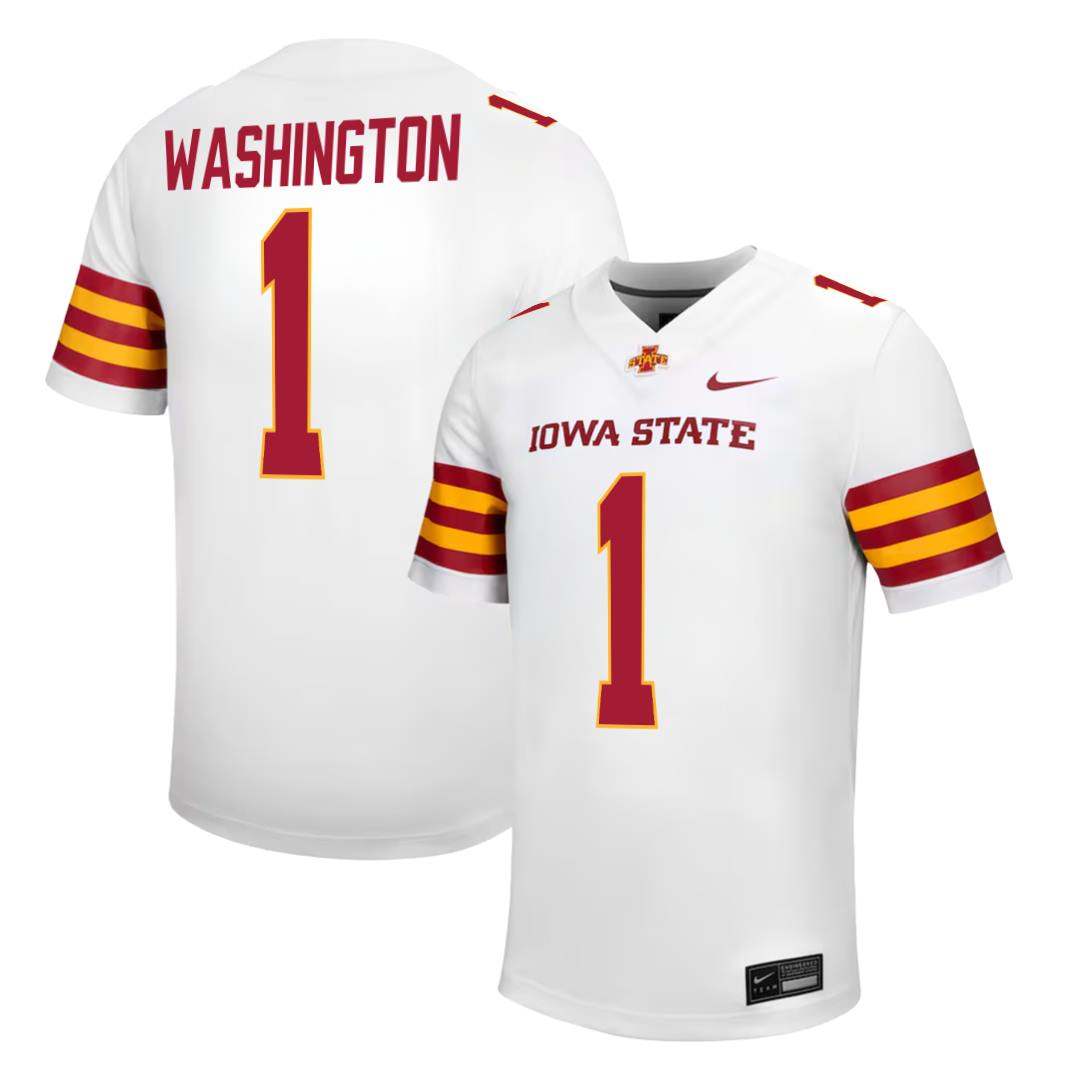 Iowa State Cyclones NIKE NIL Football Jersey White