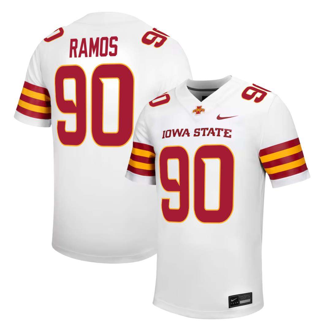 Iowa State Cyclones NIKE NIL Football Jersey White