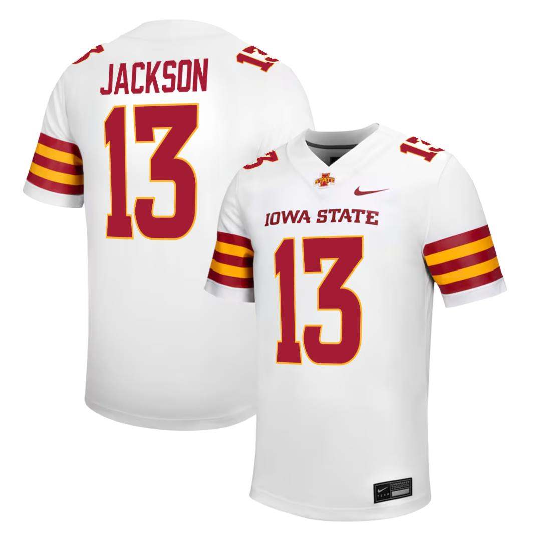 Iowa State Cyclones NIKE NIL Football Jersey White
