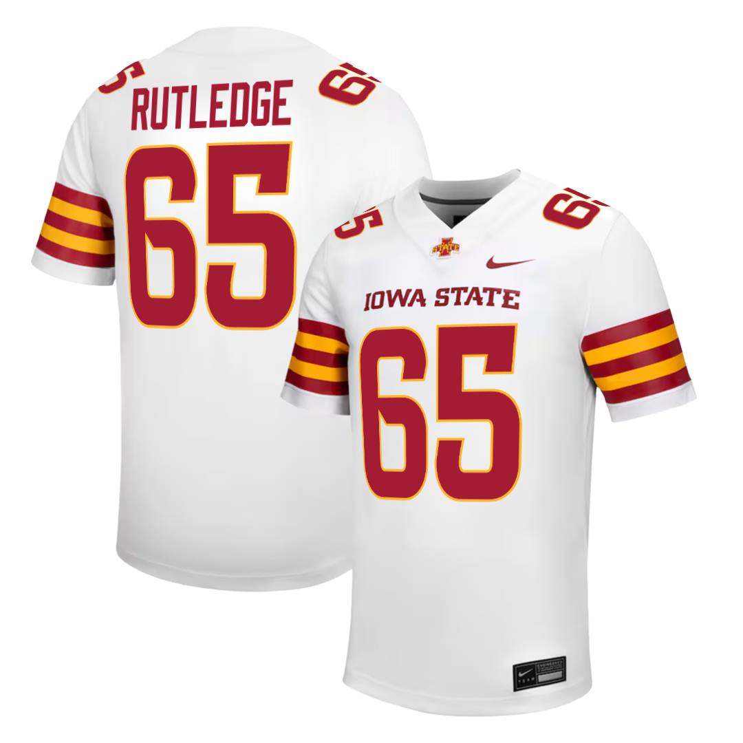 Iowa State Cyclones NIKE NIL Football Jersey White