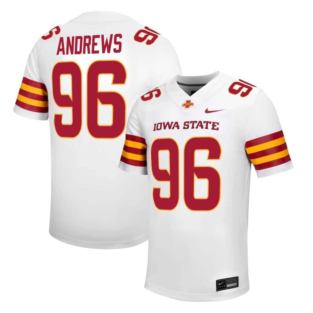 Iowa State Cyclones NIKE NIL Football Jersey White