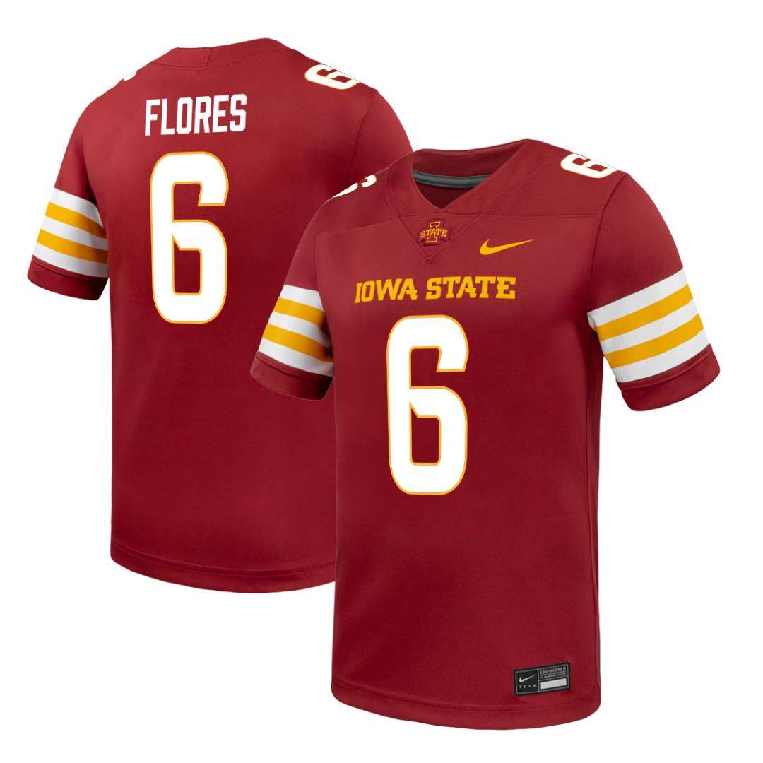 Iowa State Cyclones NIKE Red NIL Football Jersey