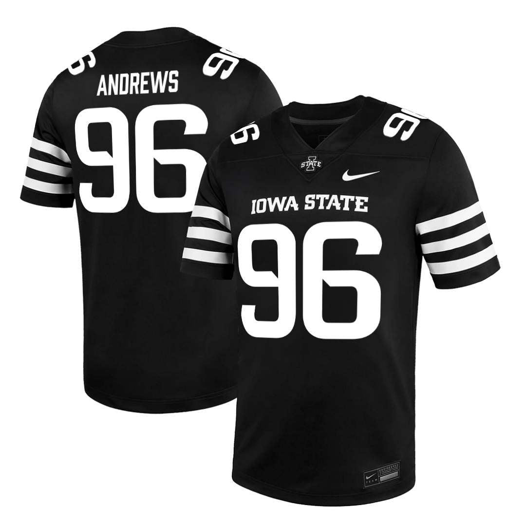 Iowa State Cyclones NIKE NIL Football Jersey Black