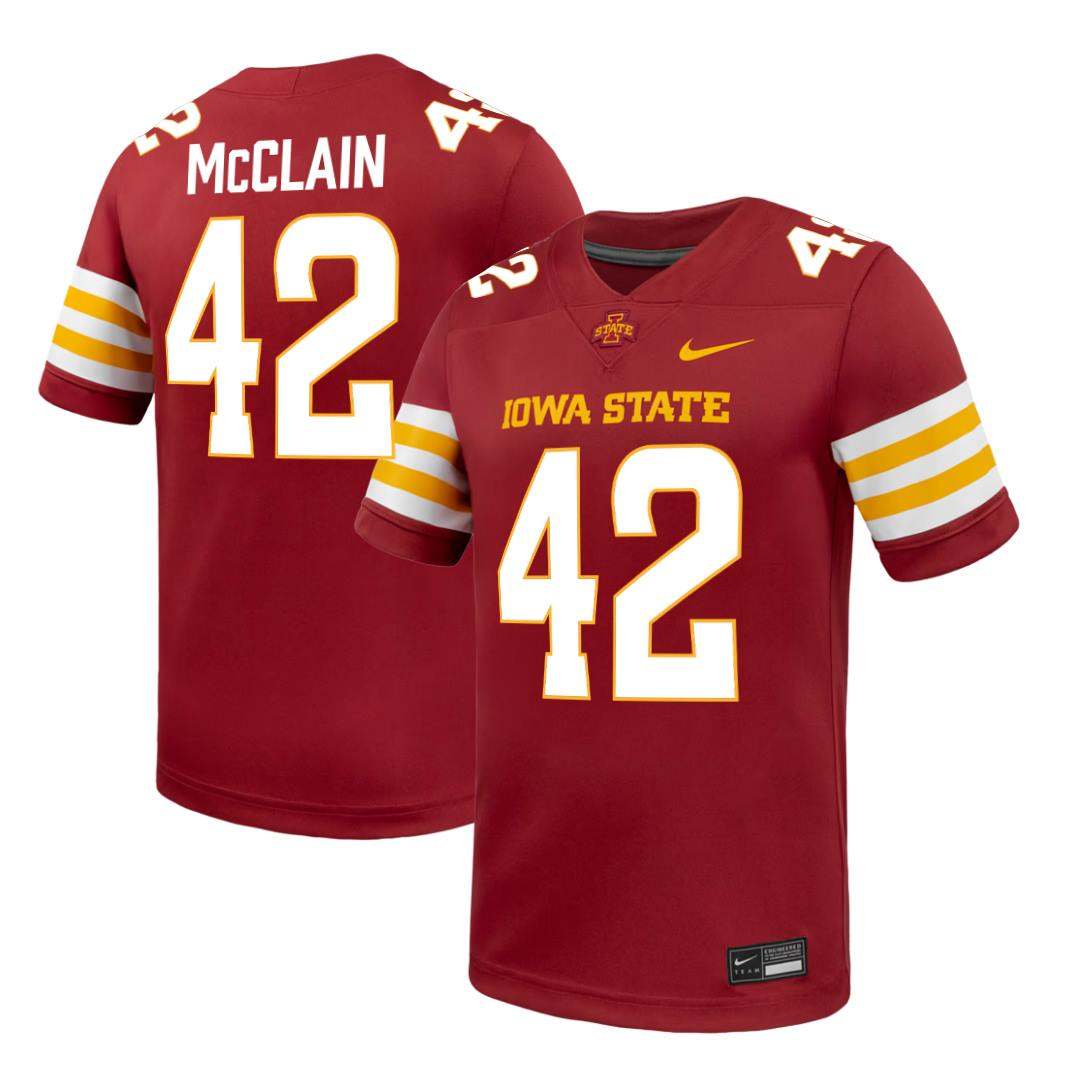 Iowa State Cyclones NIKE Red NIL Football Jersey