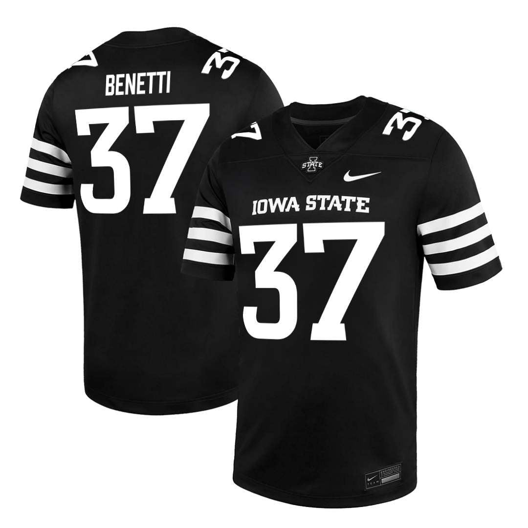 Iowa State Cyclones NIKE NIL Football Jersey Black