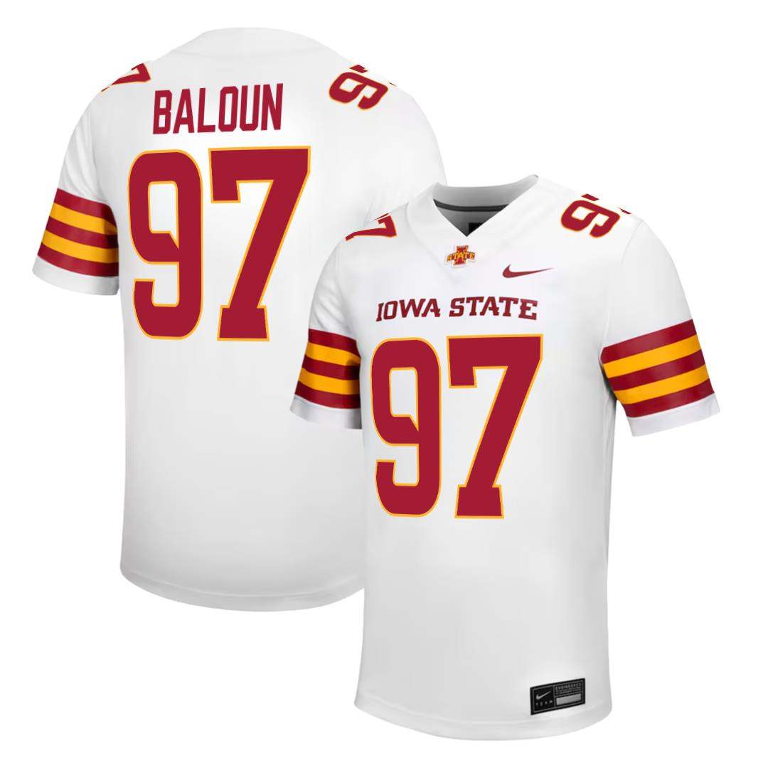Iowa State Cyclones NIKE NIL Football Jersey White