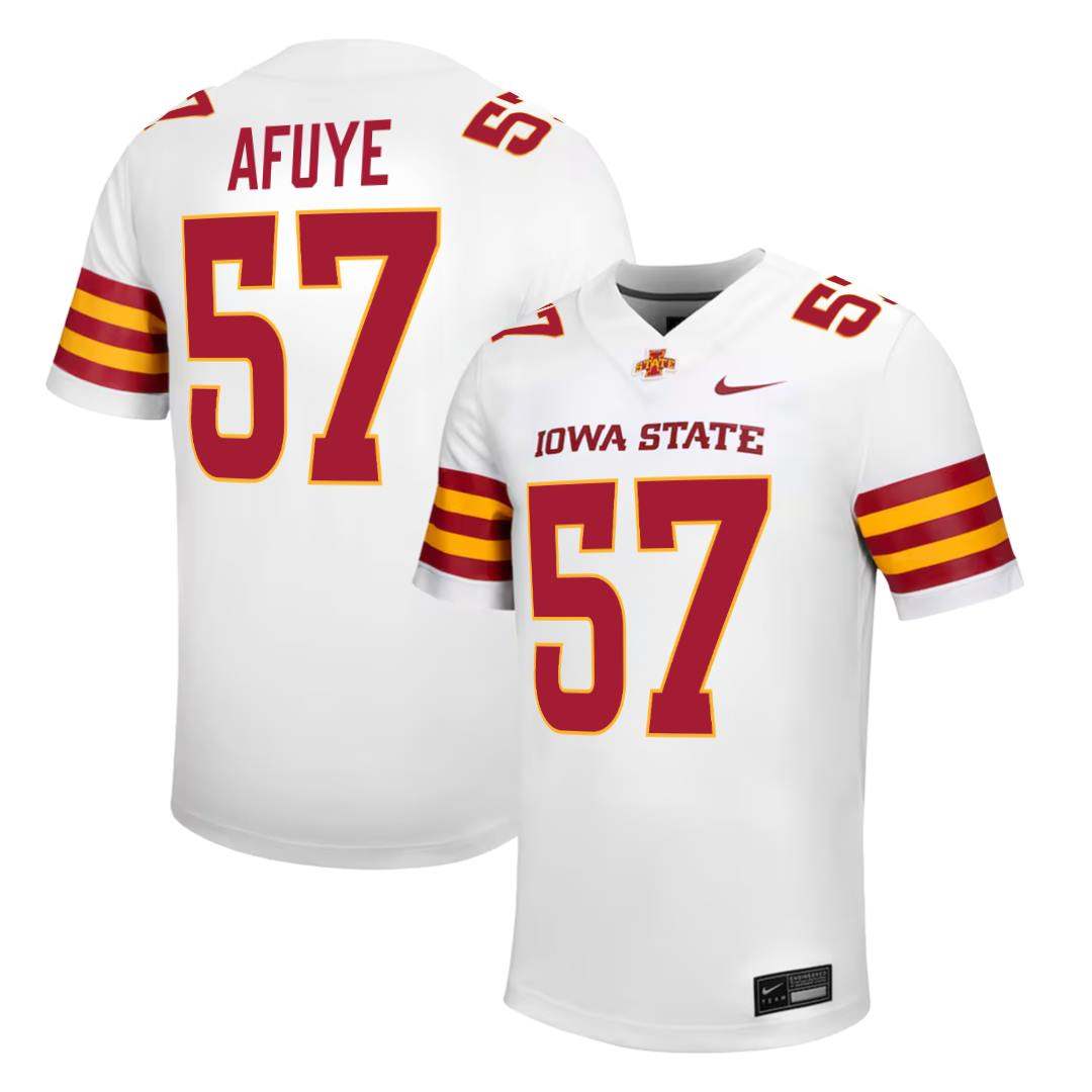 Iowa State Cyclones NIKE NIL Football Jersey White