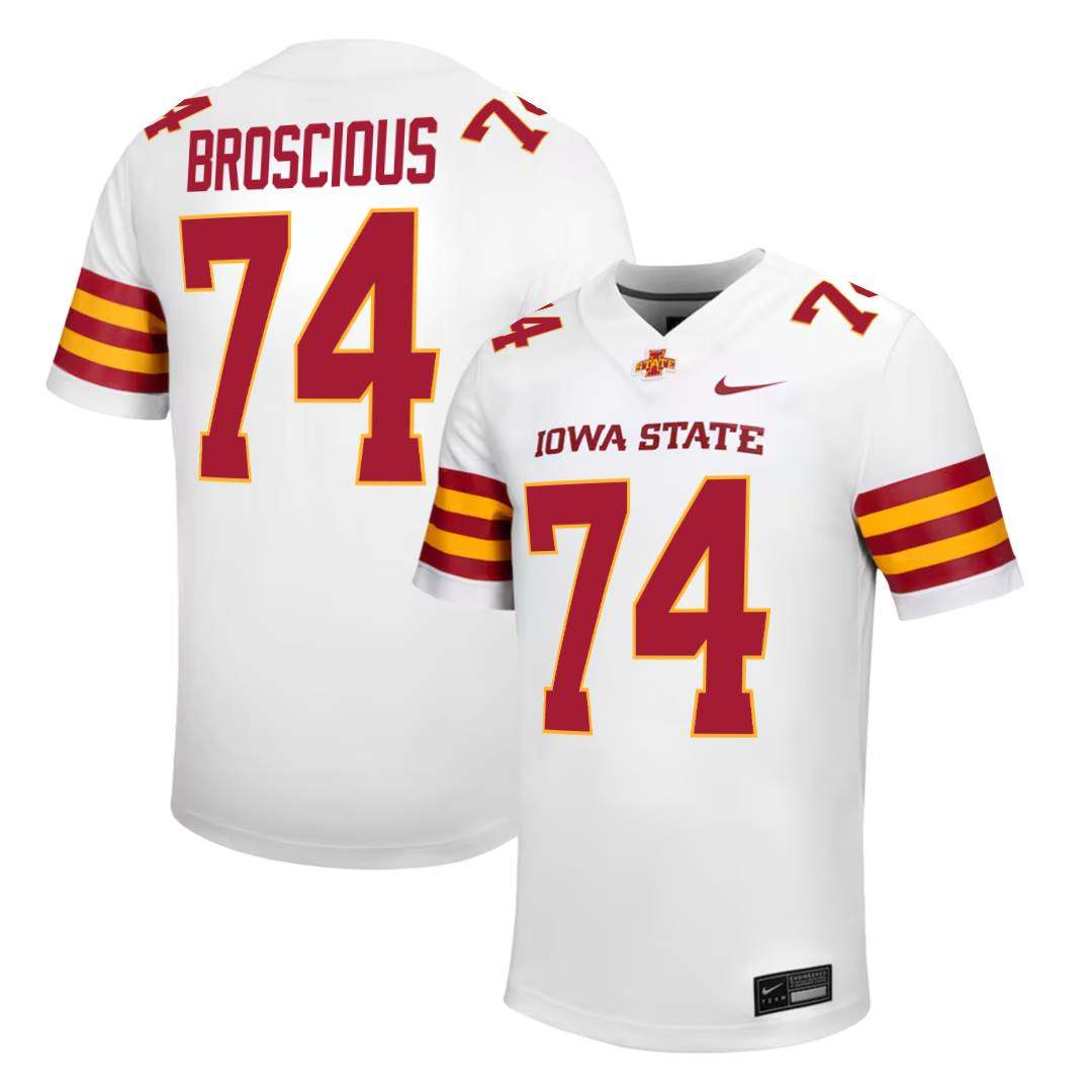 Iowa State Cyclones NIKE NIL Football Jersey White