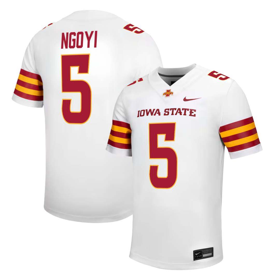 Iowa State Cyclones NIKE NIL Football Jersey White