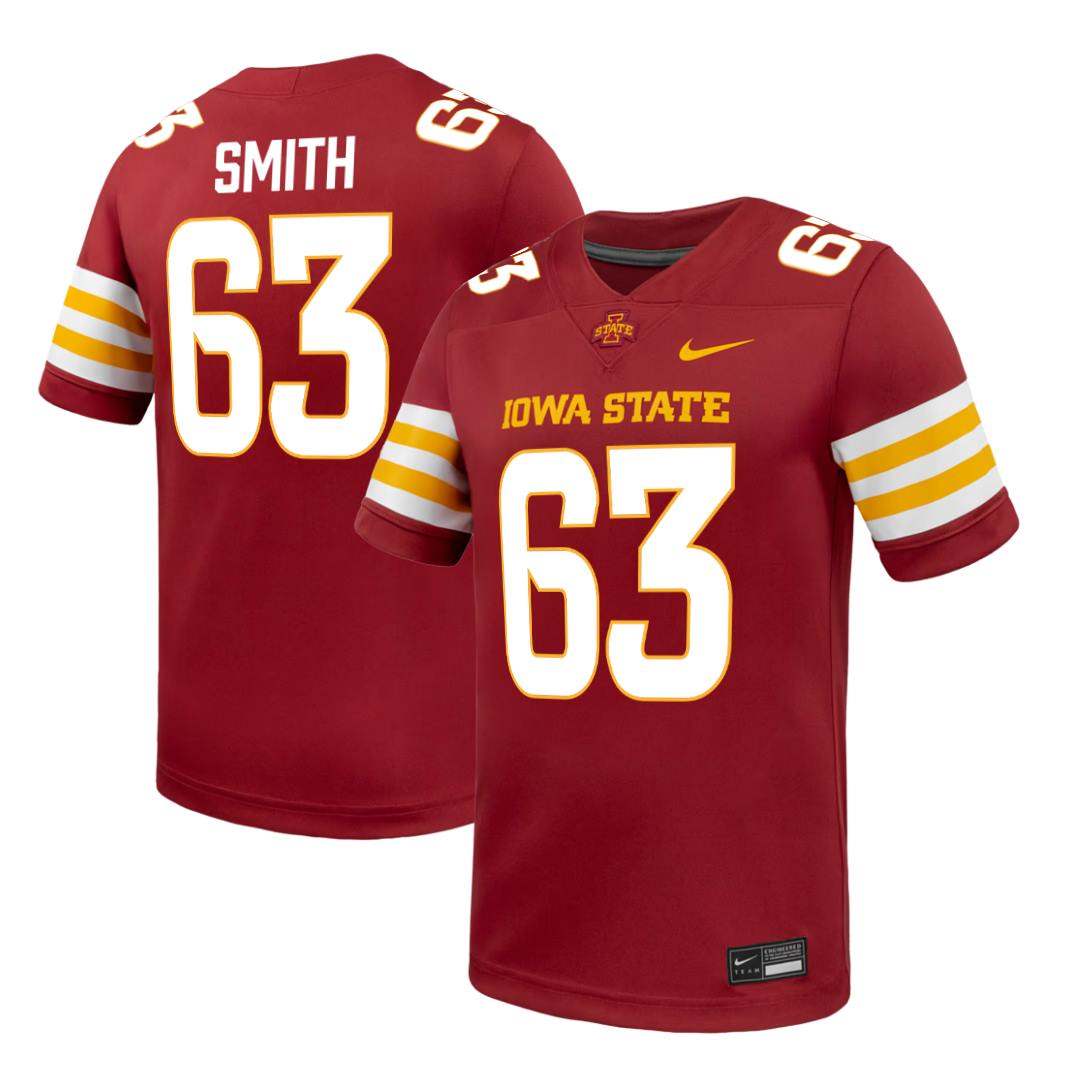 Iowa State Cyclones NIKE Red NIL Football Jersey