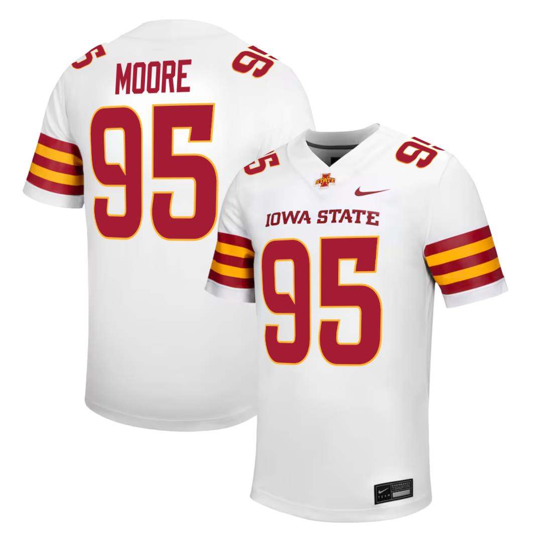 Iowa State Cyclones NIKE NIL Football Jersey White