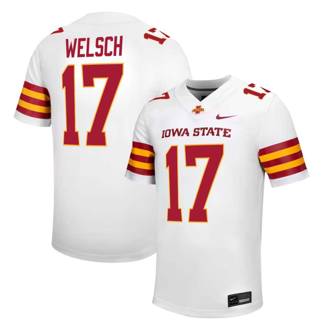 Iowa State Cyclones NIKE NIL Football Jersey White