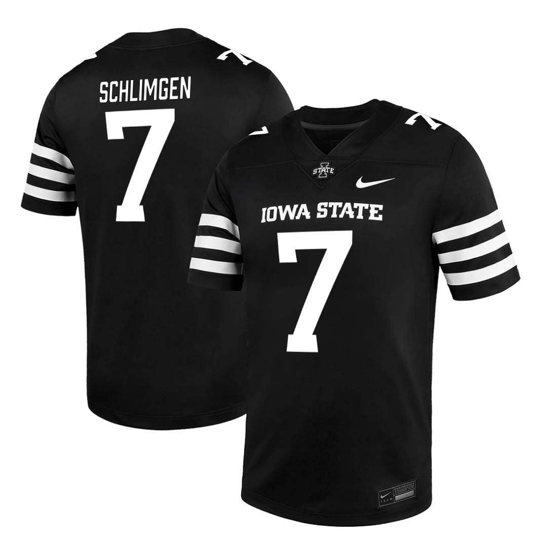 Iowa State Cyclones NIKE NIL Football Jersey Black