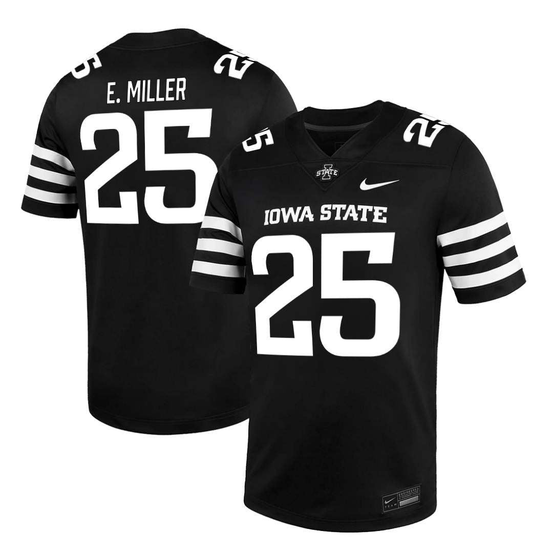 Iowa State Cyclones NIKE NIL Football Jersey Black