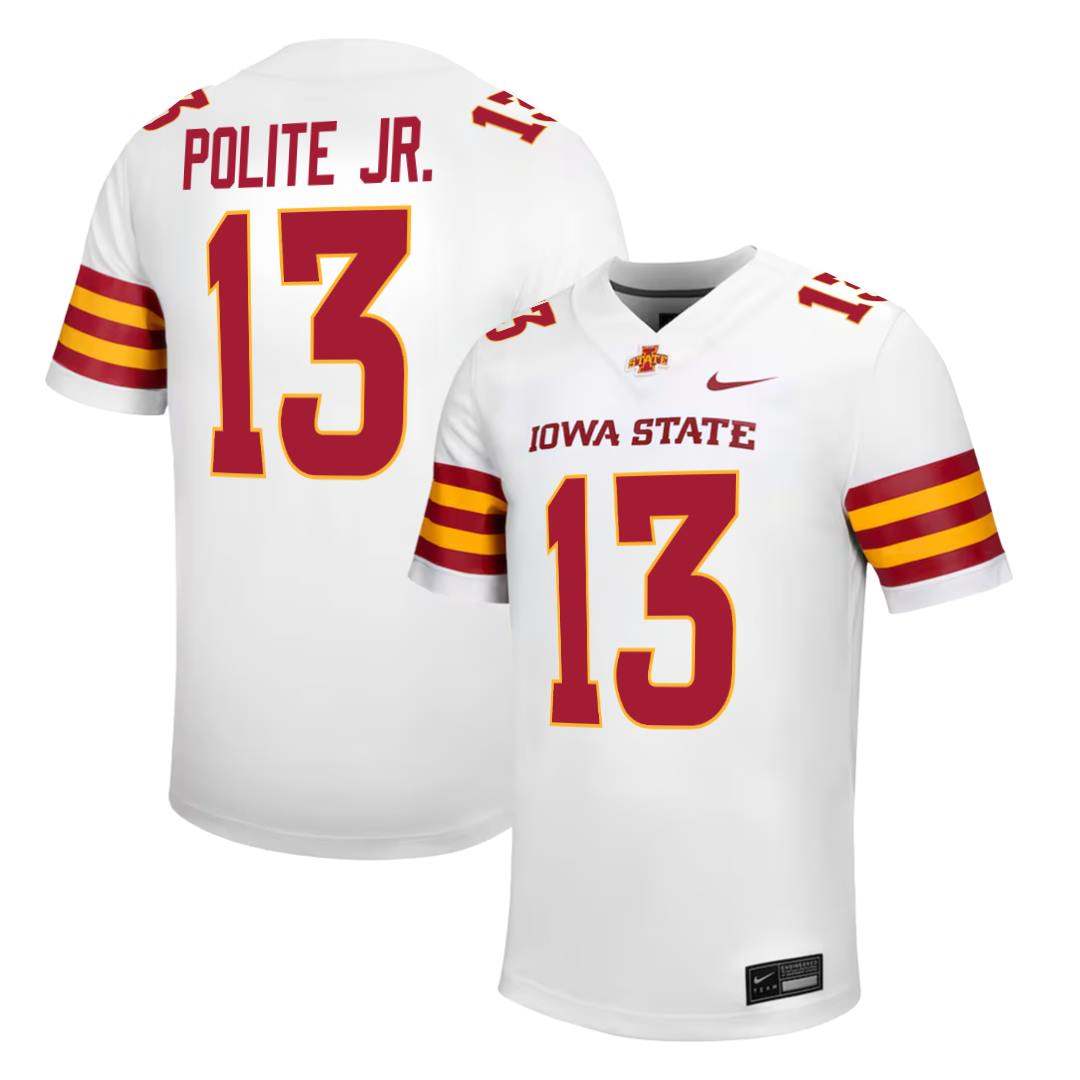 Iowa State Cyclones NIKE NIL Football Jersey White