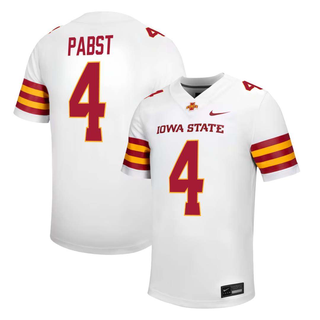 Iowa State Cyclones NIKE NIL Football Jersey White