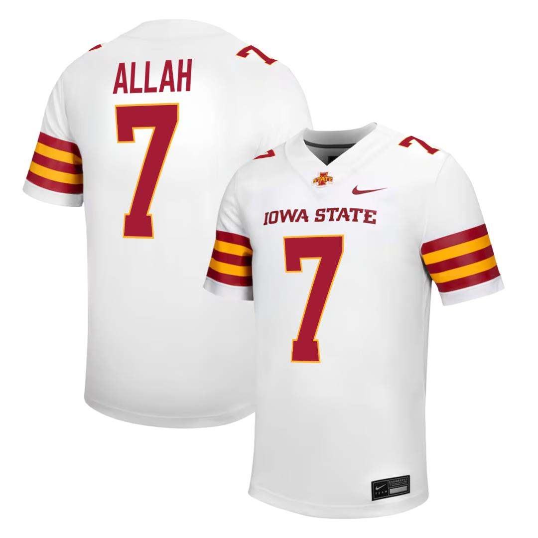 Iowa State Cyclones NIKE NIL Football Jersey White
