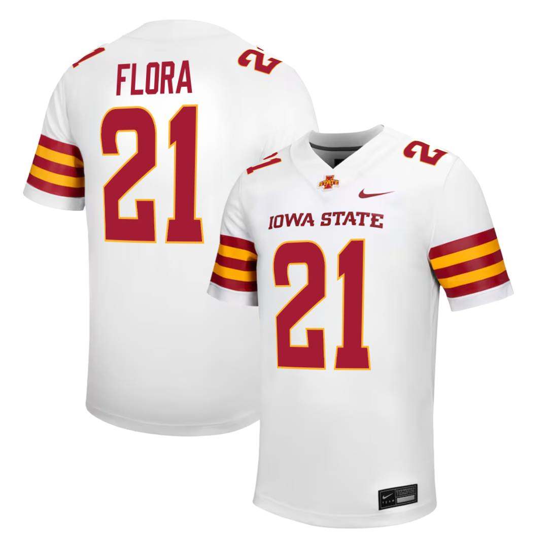 Iowa State Cyclones NIKE NIL Football Jersey White