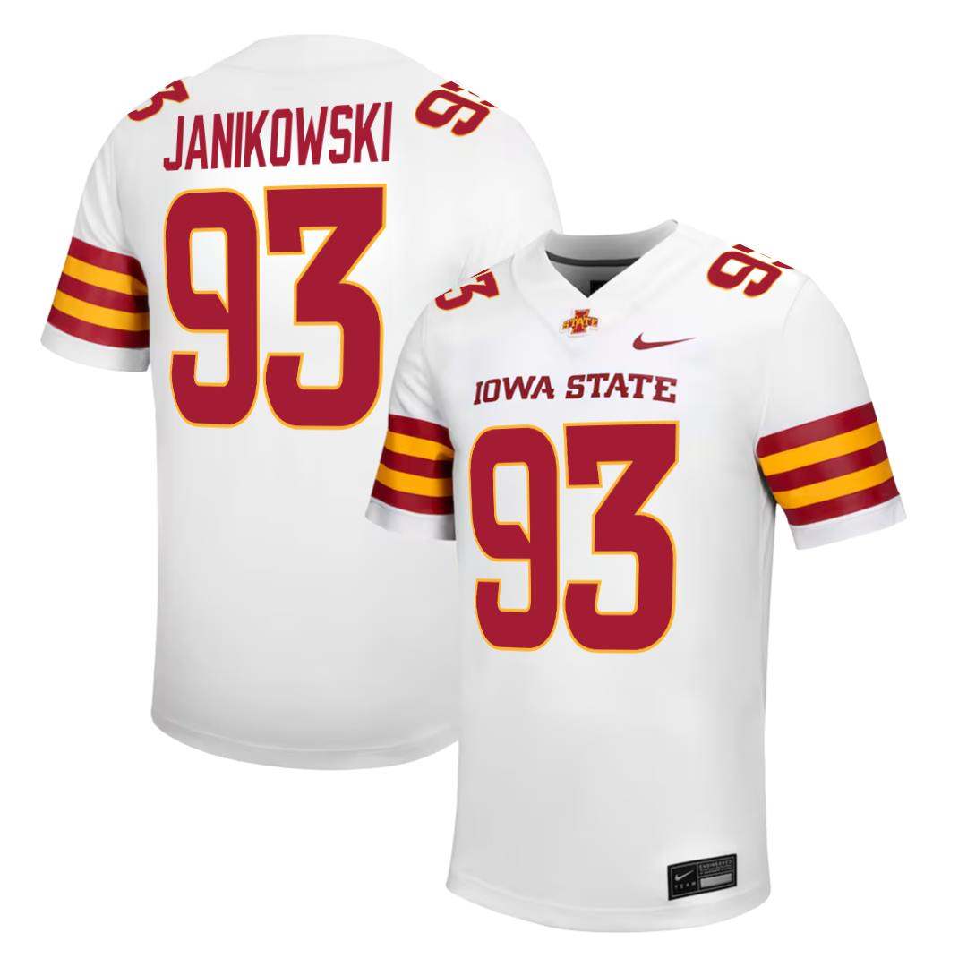 Iowa State Cyclones NIKE NIL Football Jersey White