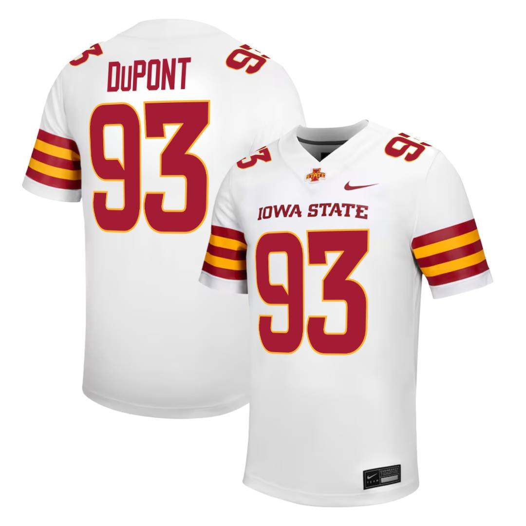 Iowa State Cyclones NIKE NIL Football Jersey White