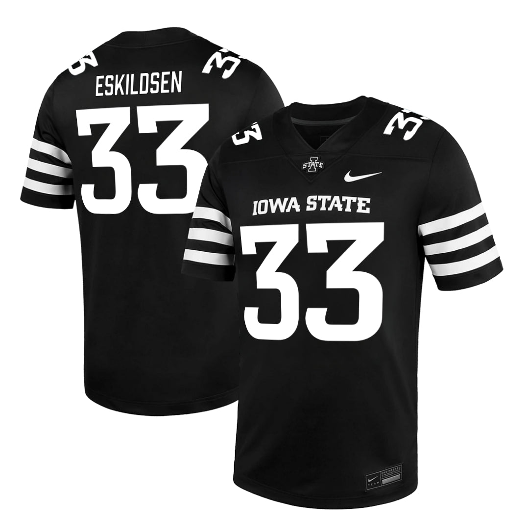 Iowa State Cyclones NIKE NIL Football Jersey Black