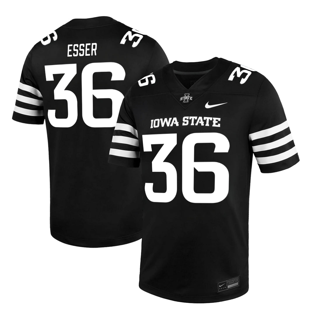 Iowa State Cyclones NIKE NIL Football Jersey Black