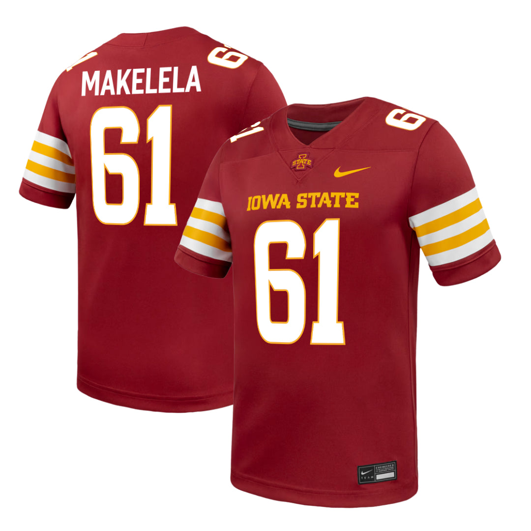 Iowa State Cyclones NIKE Red NIL Football Jersey