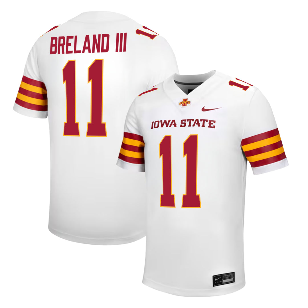 Iowa State Cyclones NIKE NIL Football Jersey White