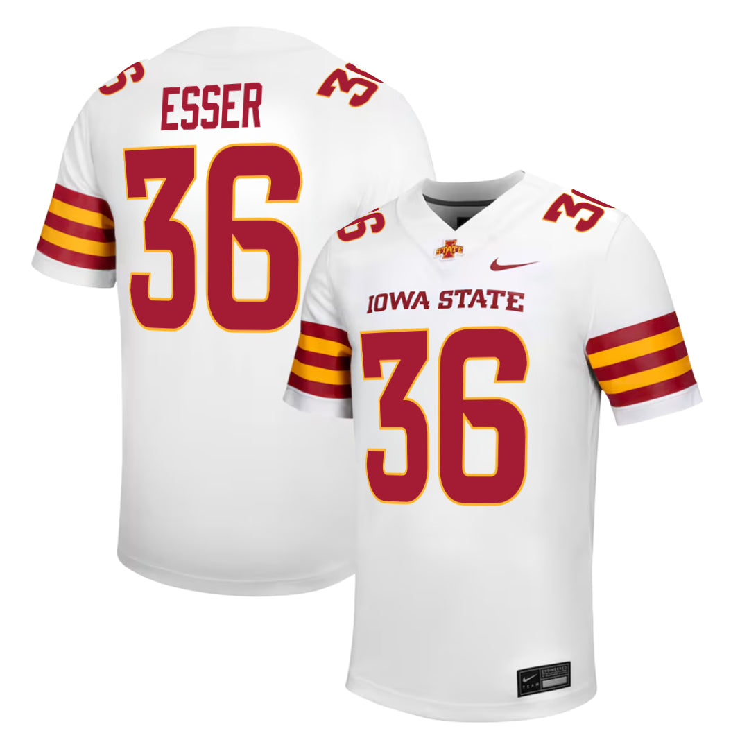 Iowa State Cyclones NIKE NIL Football Jersey White